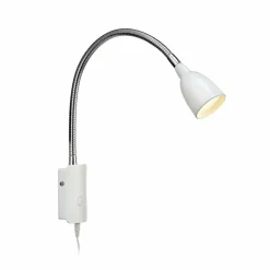 Markslöjd Applique LED Tulip avec câble et prise, blanche| Appliques Murales Led|Appliques Murales