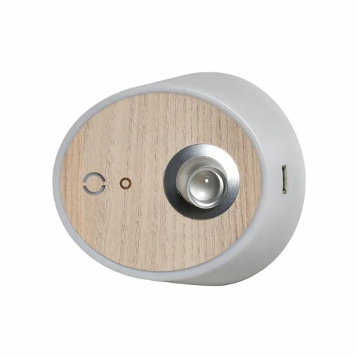 Carpyen Applique LED Zoom, spot, port USB, bois d’orme| Appliques Murales Led|Appliques Murales