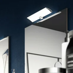 Ebir Applique miroir LED Miracle chromée, largeur 30 cm| Appliques Murales Led|Appliques Murales