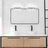 Ebir Applique miroir LED Veronica, largeur 30 cm, noire| Appliques Murales Led|Appliques Murales