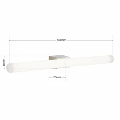ORION Applique miroir LED Visagist, fixation nickel mat| Appliques Murales Led|Appliques Murales