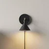 Audo Copenhagen Applique murale LED Audo Cast, noir, IP44, variateur à intensité variable,| Appliques Murales Led|Appliques Murales
