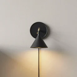 Audo Copenhagen Applique murale LED Audo Cast, noir, IP44, variateur à intensité variable,| Appliques Murales Led|Appliques Murales