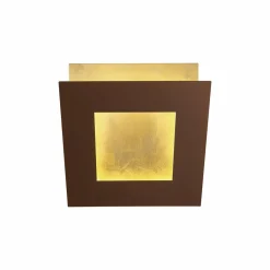 Mantra Iluminación Applique murale LED Dalia, corten/or, 22 x 22 cm, aluminium| Appliques Murales Led|Appliques Murales