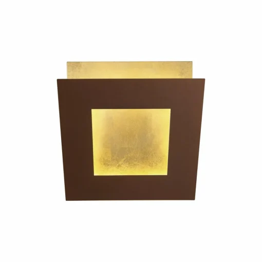 Mantra Iluminación Applique murale LED Dalia, corten/or, 22 x 22 cm, aluminium| Appliques Murales Led|Appliques Murales