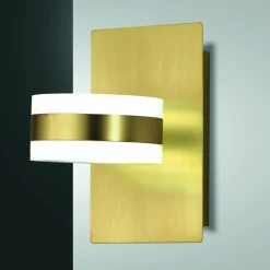 Fabas Luce Applique murale LED Dunk, laiton, à 2 lampes, 3.000 K, métal| Appliques Murales Led|Appliques Murales