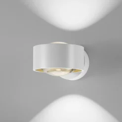 Egger Licht Applique murale LED Egger Clippo Optic, blanc/or, DTW, up/down| Appliques Murales Led|Appliques Murales