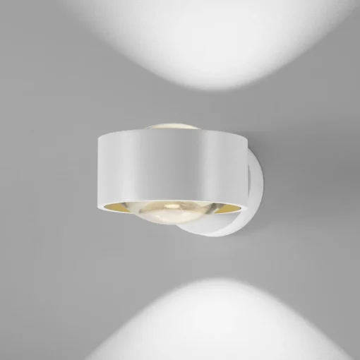 Egger Licht Applique murale LED Egger Clippo Optic, blanc/or, DTW, up/down| Appliques Murales Led|Appliques Murales