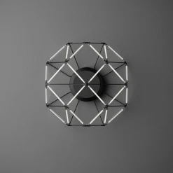 URBAN by Sforzin Applique murale LED Euclide, noir, métal, largeur 37,5 cm| Appliques Murales Led|Appliques Murales