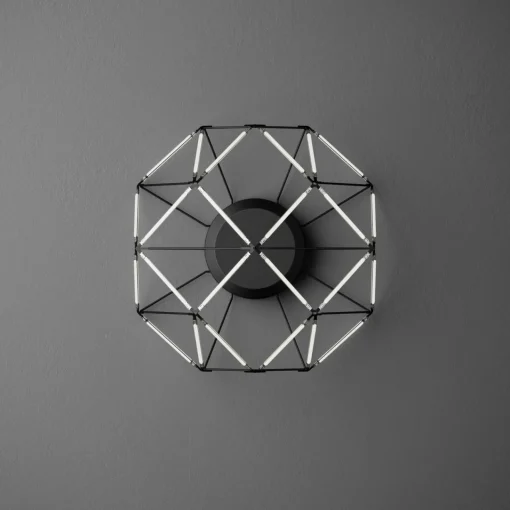 URBAN by Sforzin Applique murale LED Euclide, noir, métal, largeur 37,5 cm| Appliques Murales Led|Appliques Murales