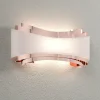 Selène Applique murale LED Ionica, cuivre avec cache en verre| Appliques Murales Led|Appliques Murales