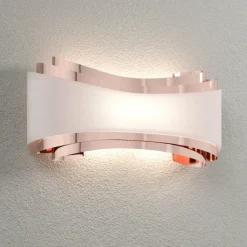 Selène Applique murale LED Ionica, cuivre avec cache en verre| Appliques Murales Led|Appliques Murales