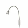 FISCHER & HONSEL Applique murale LED Justi, couleur nickel, hauteur 52 cm, métal| Appliques Murales Led|Appliques Murales