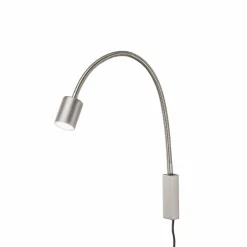 FISCHER & HONSEL Applique murale LED Justi, couleur nickel, hauteur 52 cm, métal| Appliques Murales Led|Appliques Murales