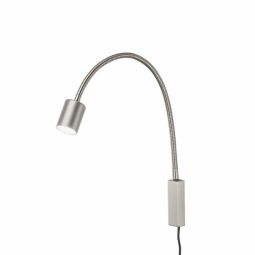 FISCHER & HONSEL Applique murale LED Justi, couleur nickel, hauteur 52 cm, métal| Appliques Murales Led|Appliques Murales