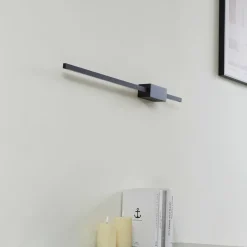 Lucande Applique murale LED Skaila, noir, longueur 90cm, 3.000 K| Appliques Murales Led|Appliques Murales