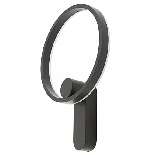 Lucande Applique murale LED Yekta, indirecte, noire, 10,5W| Luminaires Led D'Intérieur
