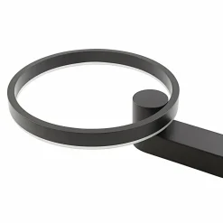 Lucande Applique murale LED Yekta, indirecte, noire, 10,5W| Luminaires Led D'Intérieur