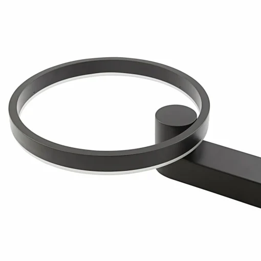 Lucande Applique murale LED Yekta, indirecte, noire, 10,5W| Luminaires Led D'Intérieur