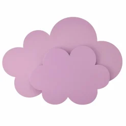 Elobra Applique murale LED Nuage avec fiche, rose, bois, intensité variable| Appliques Murales Led|Appliques Murales