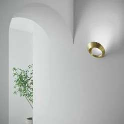 URBAN by Sforzin Applique murale LED Olo, métal doré, largeur 25,5 cm| Appliques Murales Led|Appliques Murales