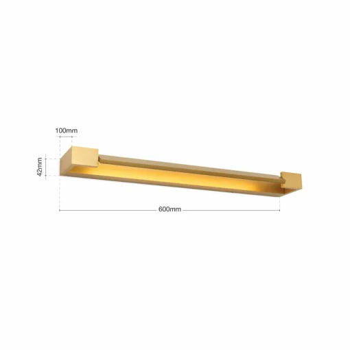 ORION Applique murale LED pour salle de bain Marylin, longueur 60 cm, or,| Appliques Murales Led|Appliques Murales