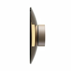 PURE Applique murale LED Moon, bronze, Ø 32 cm, verre/aluminium| Appliques Murales Led|Appliques Murales