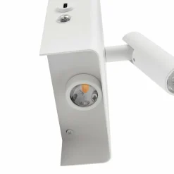 Lindby Applique murale LED rechargeable Agit, blanc, métal, variateur| Appliques Murales Led|Appliques Murales