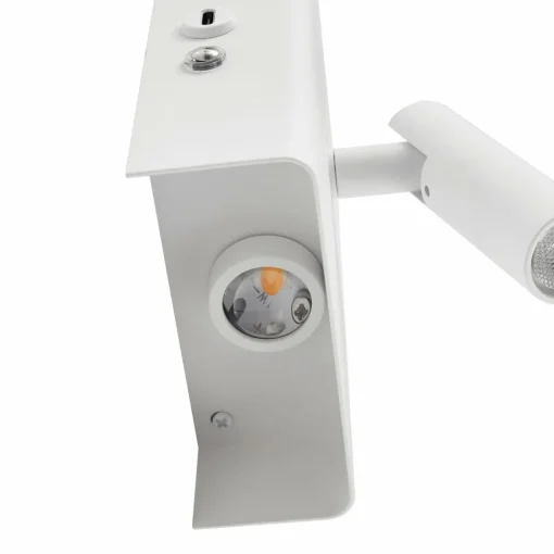 Lindby Applique murale LED rechargeable Agit, blanc, métal, variateur| Appliques Murales Led|Appliques Murales