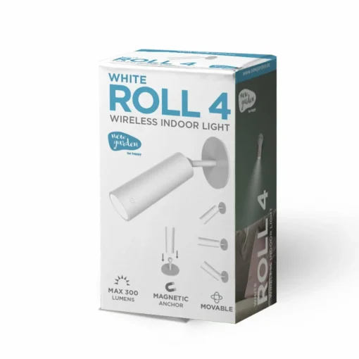 Newgarden Applique murale LED rechargeable Roll 4, blanc, orientable| Appliques Murales Led|Appliques Murales