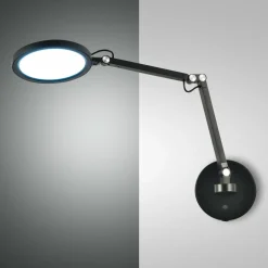 Fabas Luce Applique murale LED Regina, noir, CCT, intensité variable, réglable| Appliques Murales Led|Appliques Murales