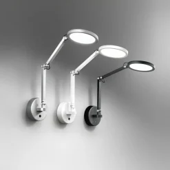 Fabas Luce Applique murale LED Regina, noir, CCT, intensité variable, réglable| Appliques Murales Led|Appliques Murales