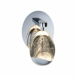 Schuller Valencia Applique murale LED Rocio, métal, verre, à 1 lampe, chrome| Appliques Murales Led|Appliques Murales