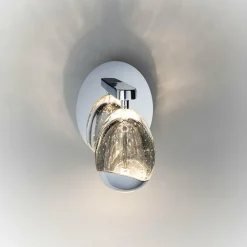 Schuller Valencia Applique murale LED Rocio, métal, verre, à 1 lampe, chrome| Appliques Murales Led|Appliques Murales