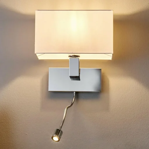Lucande Applique murale Tamara, interrupteur, bras flexible LED, lot de 2| Appliques Murales Led|Appliques Murales