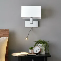 Lucande Applique murale Tamara, blanc, interrupteur, bras flexible LED| Appliques Murales Led|Appliques Murales