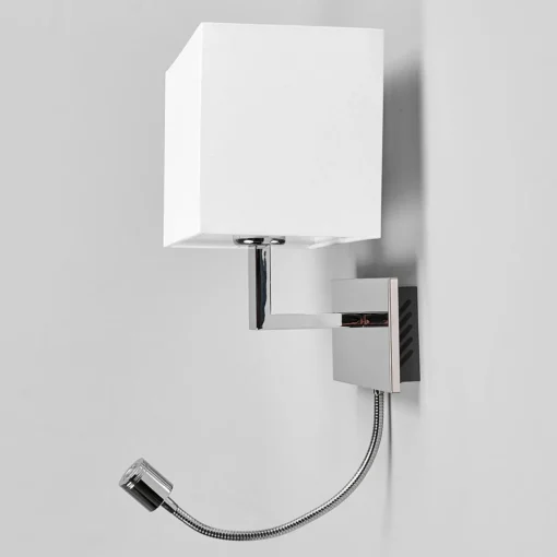 Lucande Applique murale Tamara, blanc, interrupteur, bras flexible LED| Appliques Murales Led|Appliques Murales