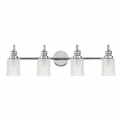 QUOIZEL Applique murale Swell IP44, à 4 lampes, chrome poli| Appliques Murales Led|Appliques Murales