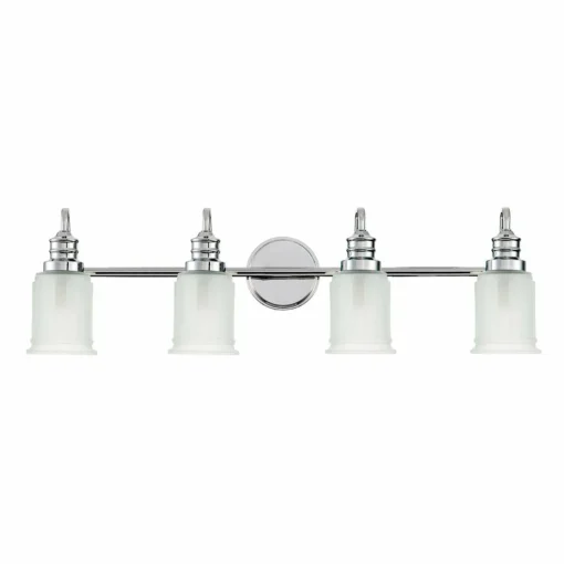 QUOIZEL Applique murale Swell IP44, à 4 lampes, chrome poli| Appliques Murales Led|Appliques Murales