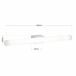 ORION Applique pour miroir LED Visagist fixation chromée| Appliques Murales Led|Appliques Murales