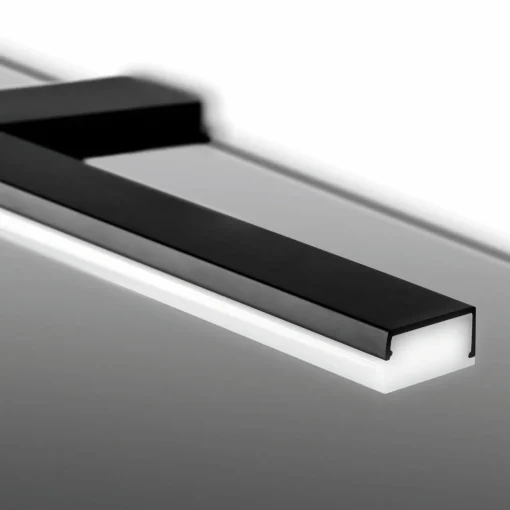 Ebir Applique pour miroir LED Pandora, noir mat , 30,8 cm| Appliques Murales Led|Appliques Murales