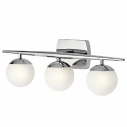 KICHLER Applique pour salle de bain LED Jasper à 3 lampes| Luminaires Led D'Intérieur