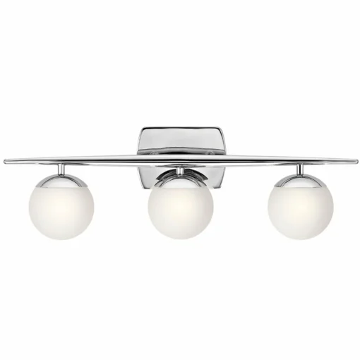 KICHLER Applique pour salle de bain LED Jasper à 3 lampes| Luminaires Led D'Intérieur