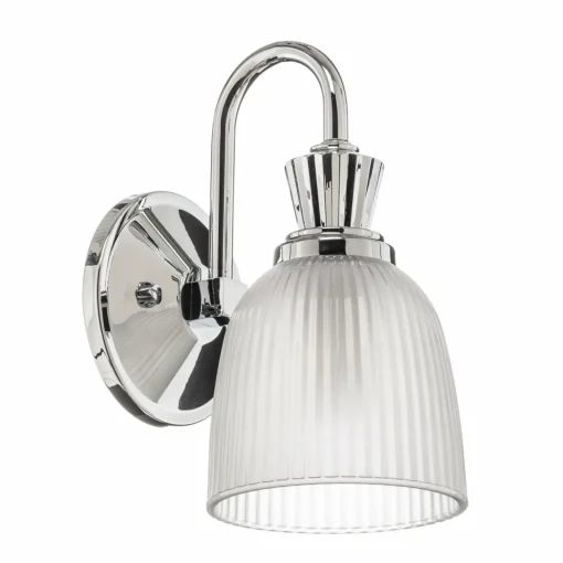KICHLER Applique salle de bain LED Cora verre rainuré| Appliques Murales Led|Appliques Murales