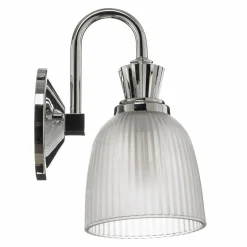 KICHLER Applique salle de bain LED Cora verre rainuré| Appliques Murales Led|Appliques Murales