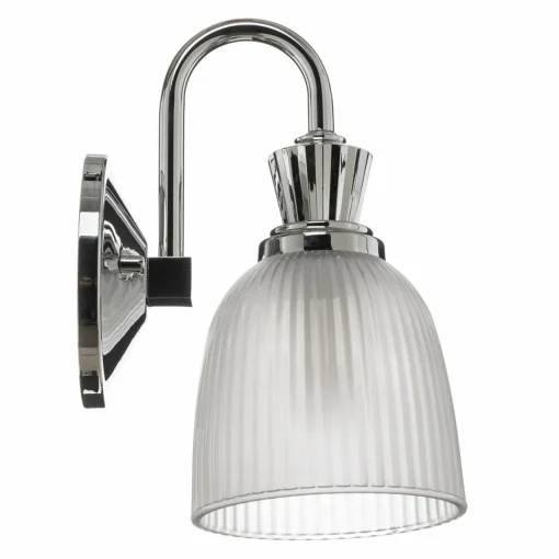 KICHLER Applique salle de bain LED Cora verre rainuré| Appliques Murales Led|Appliques Murales