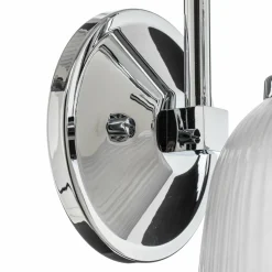 KICHLER Applique salle de bain LED Cora verre rainuré| Appliques Murales Led|Appliques Murales
