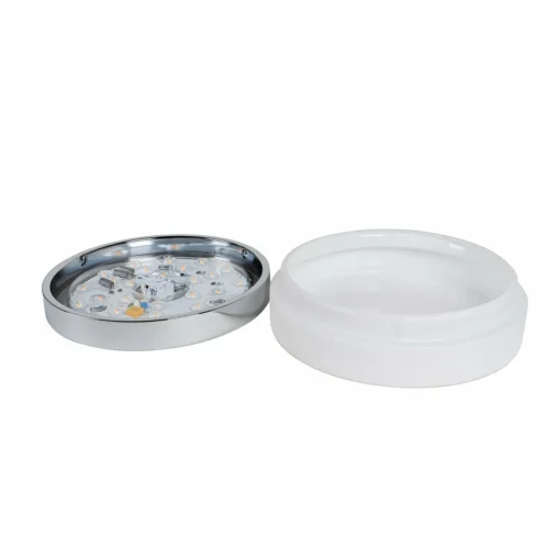 Arcchio Aliras plafonnier bain LED, chromé, 24 cm| Luminaires Led D'Intérieur