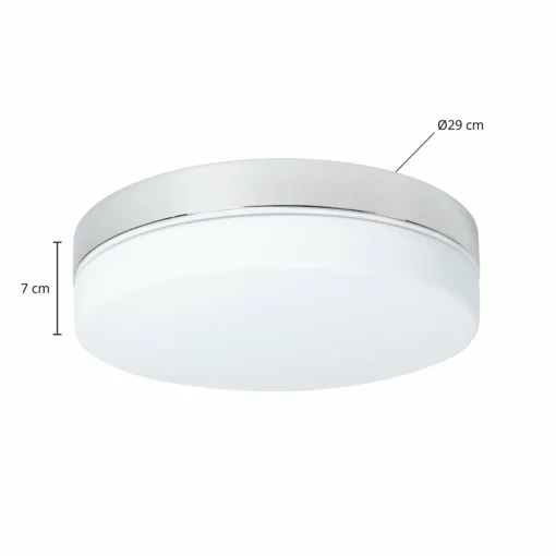 Arcchio Aliras plafonnier bain LED, chromé, 29 cm| Plafonniers Led|Plafonniers