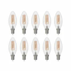 Arcchio ampoule LED filament E14 bougie set de 10, 4000 K| Ampoules Filament|Ampoules Filament